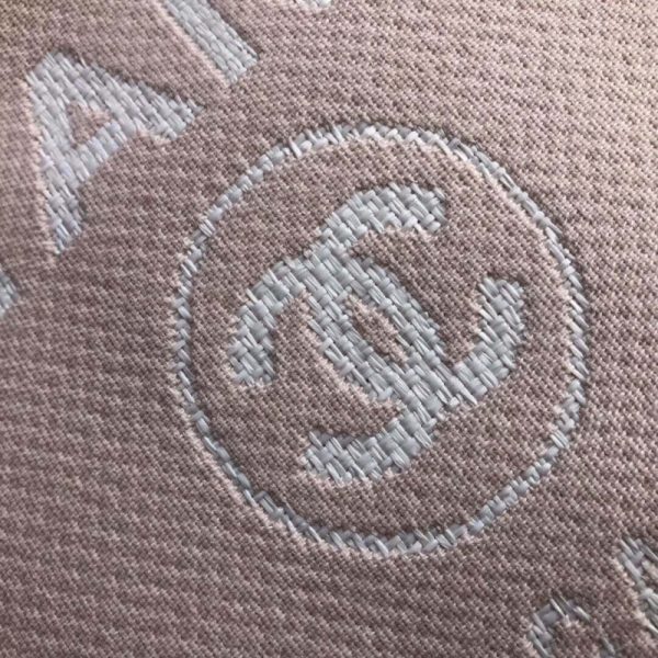 Replica Chanel Deauville Tote 38cm Pink/White Canvas Bag A66941 - Image 6