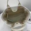 Best Replicas Bags - Chanel Deauville Tote 38Cm Canvas Bag in White & Gold Shop For Best Louis Vuitton LV Replica Bags With Cheap Price
