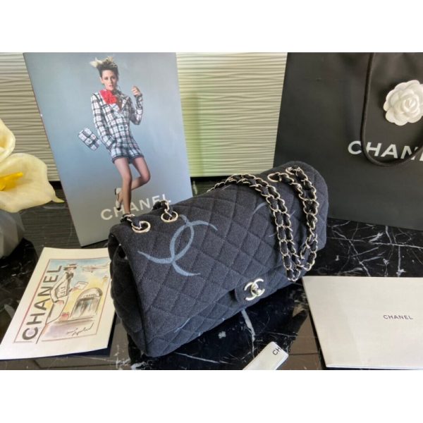 Chanel Denim Replica Classic Flap Jumbo Bag As2072 - Image 3