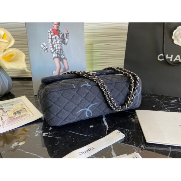 Chanel Denim Replica Classic Flap Jumbo Bag As2072 - Image 5