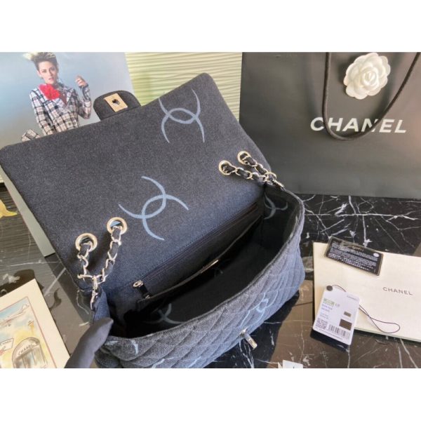 Chanel Denim Replica Classic Flap Jumbo Bag As2072 - Image 7