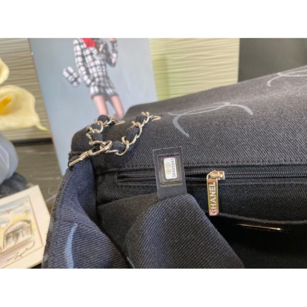 Chanel Denim Replica Classic Flap Jumbo Bag As2072 - Image 8