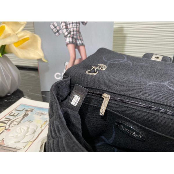 Replica Chanel Denim Classic Flap Medium Handbag AS2071 - Image 6