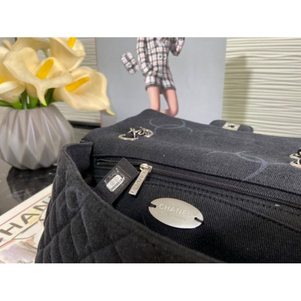 Replica Chanel Denim Classic Flap Medium Handbag AS2071 - Image 7