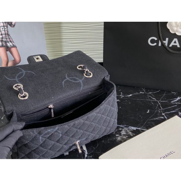 Replica Chanel Denim Classic Flap Medium Handbag AS2071 - Image 9
