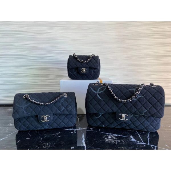 Replica Chanel Denim Classic Flap Medium Handbag AS2071 - Image 10