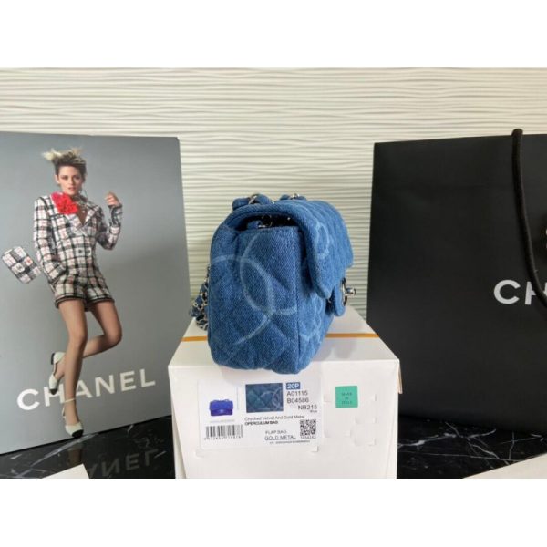 Chanel Denim Classic Flap Mini Bag Replica - AS2070 - Image 2