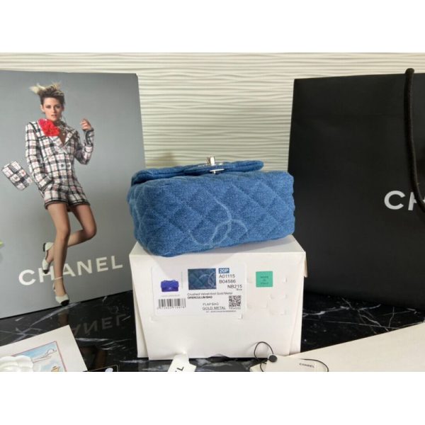 Chanel Denim Classic Flap Mini Bag Replica - AS2070 - Image 4
