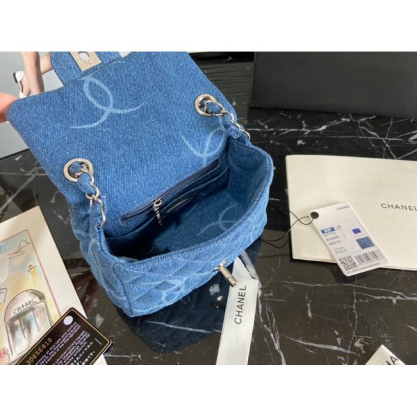 Chanel Denim Classic Flap Mini Bag Replica - AS2070 - Image 6