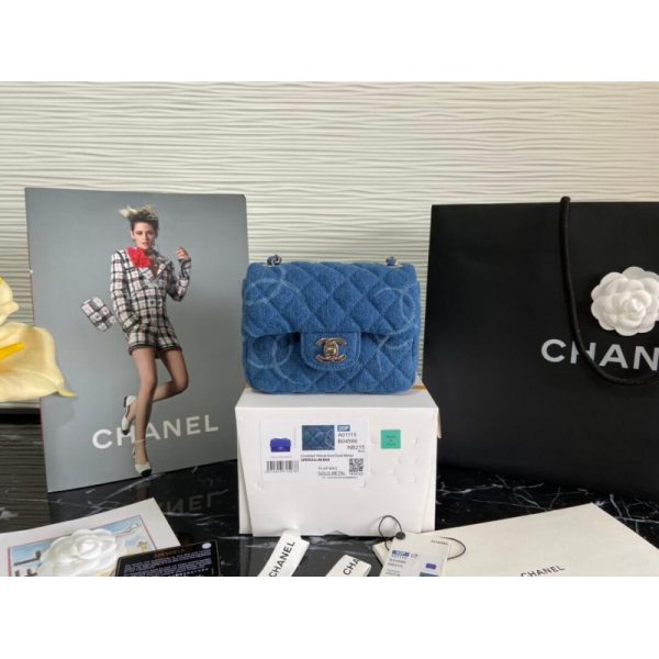 Chanel Denim Classic Flap Mini Bag Replica - AS2070