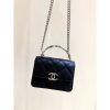 Best Replicas Bags - Chanel Enamel Handle Chain Clutch in Grained Calfskin Shop For Best Louis Vuitton LV Replica Bags With Cheap Price