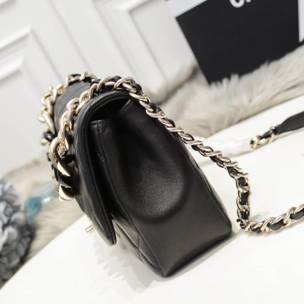 Chanel Flap Bag Replica with Bi-Color Chain – Style As1354 - Image 3