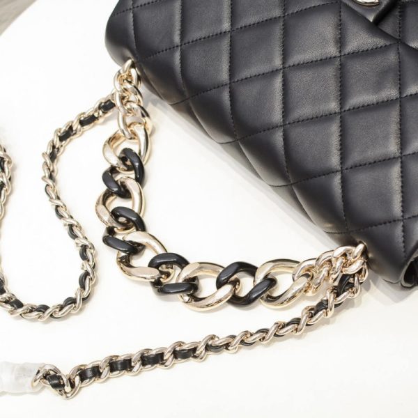 Chanel Flap Bag Replica with Bi-Color Chain – Style As1354 - Image 7