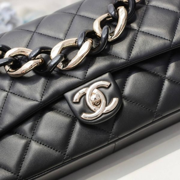 Chanel Flap Bag Replica with Bi-Color Chain – Style As1354 - Image 8
