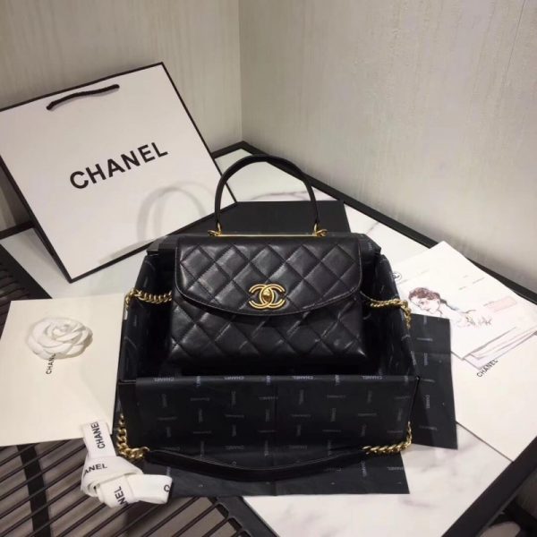 Chanel Flap Bag Replica with Top Handle – Style As1174 - Image 2