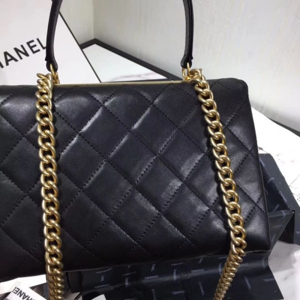 Chanel Flap Bag Replica with Top Handle – Style As1174 - Image 4