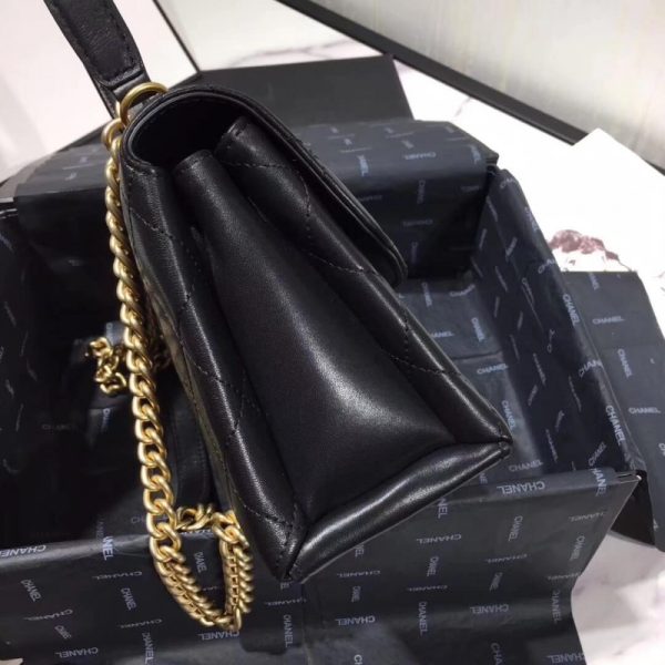 Chanel Flap Bag Replica with Top Handle – Style As1174 - Image 6
