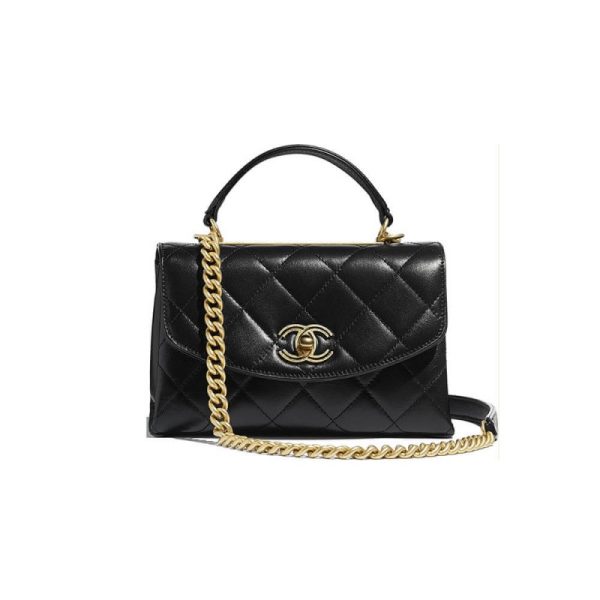 Chanel Flap Bag Replica with Top Handle – Style As1174