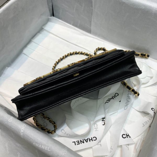 Replica Chanel 19cm Flap Bag w/ Front Logo - Image 6