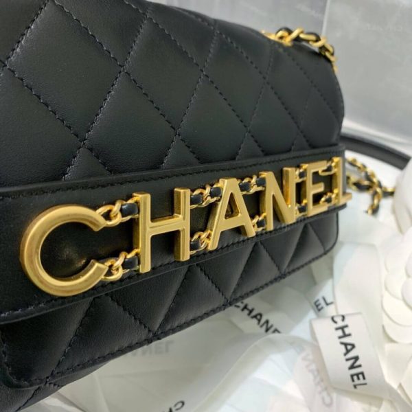Chanel Front Logo Small Flap Bag Replica – As1490 - Image 4