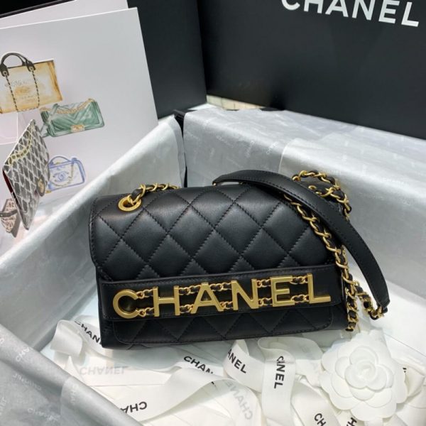 Chanel Front Logo Small Flap Bag Replica – As1490 - Image 6