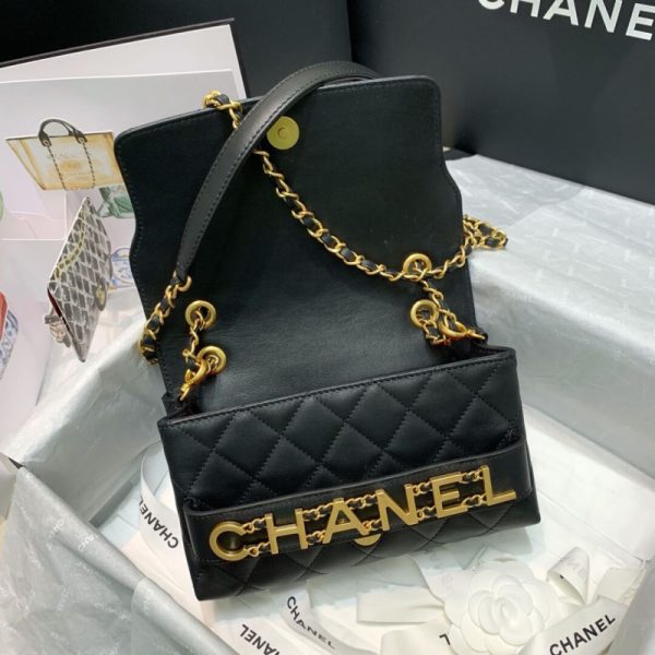 Chanel Front Logo Small Flap Bag Replica – As1490 - Image 9