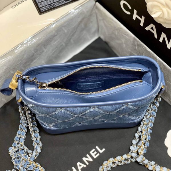Chanel Gabrielle Small Hobo Bag Denim Calfskin A91810 Replica - Image 6