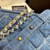 Best Replicas Bags - Chanel Gabrielle Small Hobo Bag Denim Calfskin A91810 Replica Shop For Best Louis Vuitton LV Replica Bags With Cheap Price