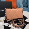Best Replicas Bags - Chanel Quilted 19 Woc Goatskin Chain Bag Replica Shop For Best Louis Vuitton LV Replica Bags With Cheap Price
