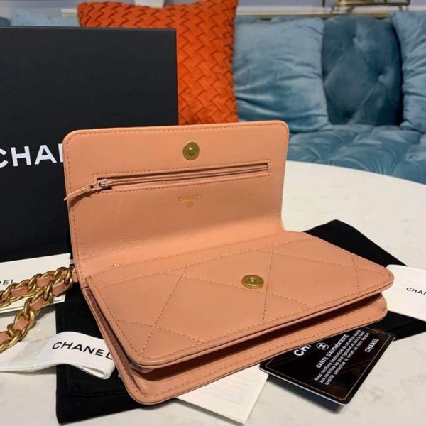 Chanel Quilted 19 Woc Goatskin Chain Bag Replica - Image 5