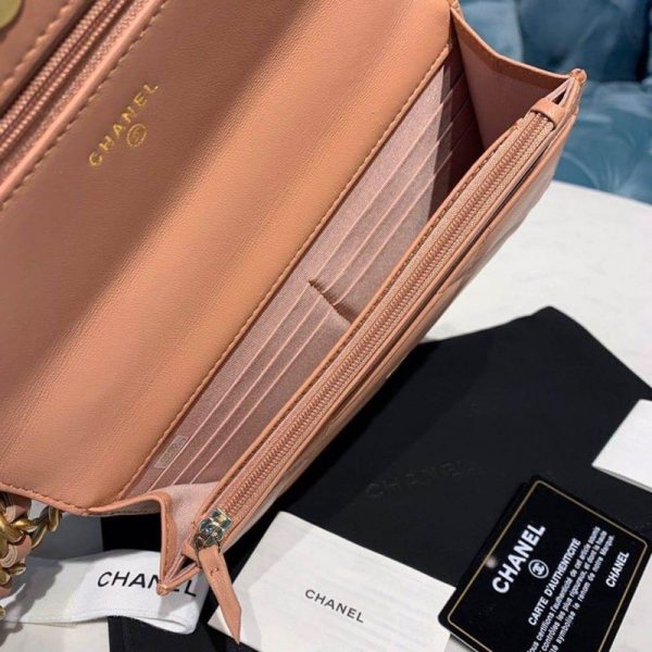 Chanel Quilted 19 Woc Goatskin Chain Bag Replica - Image 8
