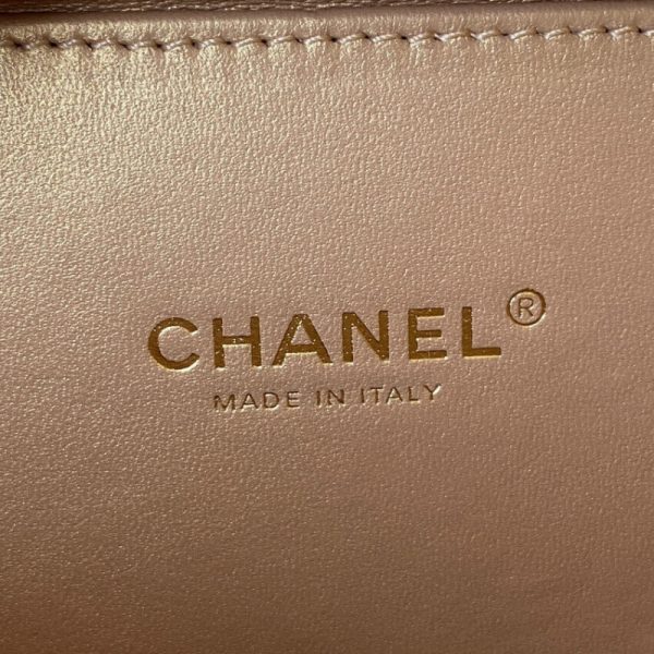 Chanel Lambskin Gold Vanity Case Replica Style AS2900 - Image 9