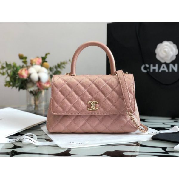 Replica Chanel Mini Flap Bag with Top Handle - Image 2