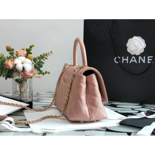 Replica Chanel Mini Flap Bag with Top Handle - Image 4