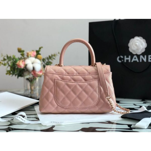 Replica Chanel Mini Flap Bag with Top Handle - Image 5