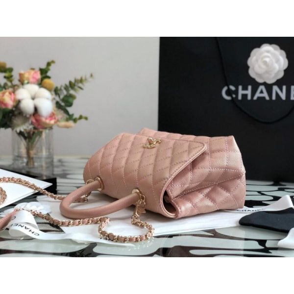 Replica Chanel Mini Flap Bag with Top Handle - Image 6