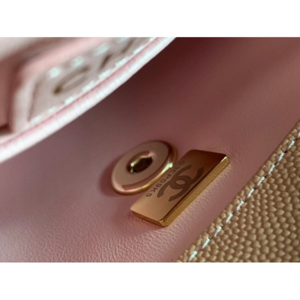 Replica Chanel Mini Flap Bag with Top Handle - Image 9