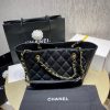 Best Replicas Bags - Chanel Grained Calfskin Replica Tote Bag - Black As2030 Shop For Best Louis Vuitton LV Replica Bags With Cheap Price