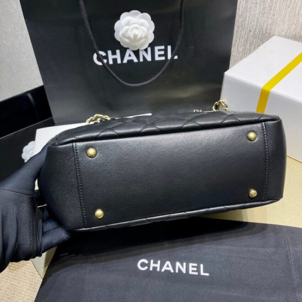 Chanel Grained Calfskin Replica Tote Bag - Black As2030 - Image 7