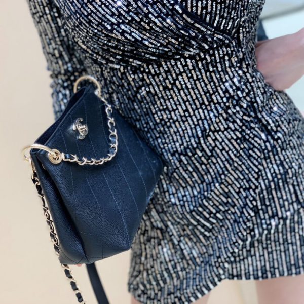 Chanel Replica Calfskin Small Hobo Bag - As1461 - Image 4