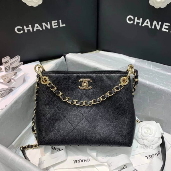 Chanel Replica Calfskin Small Hobo Bag - As1461