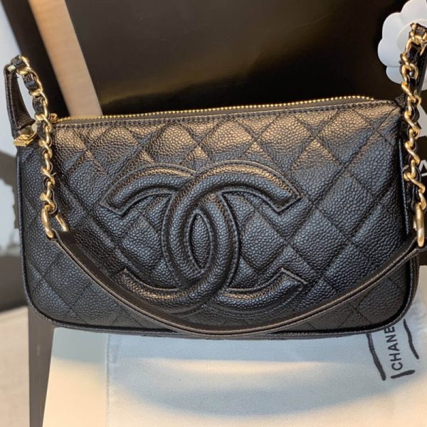 Chanel B01960 Grained Leather Hobo Bag Replica - Image 12