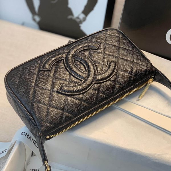Chanel B01960 Grained Leather Hobo Bag Replica - Image 4