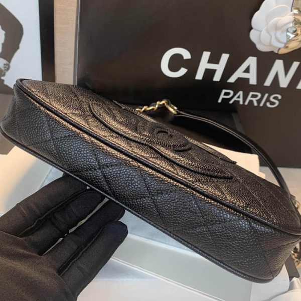 Chanel B01960 Grained Leather Hobo Bag Replica - Image 7
