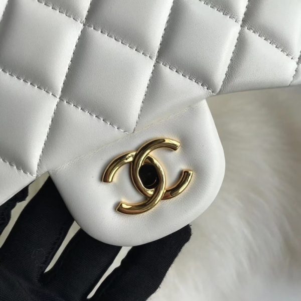 Replica Chanel Lambskin 30cm Classic Flap Bag A1113 - Image 2