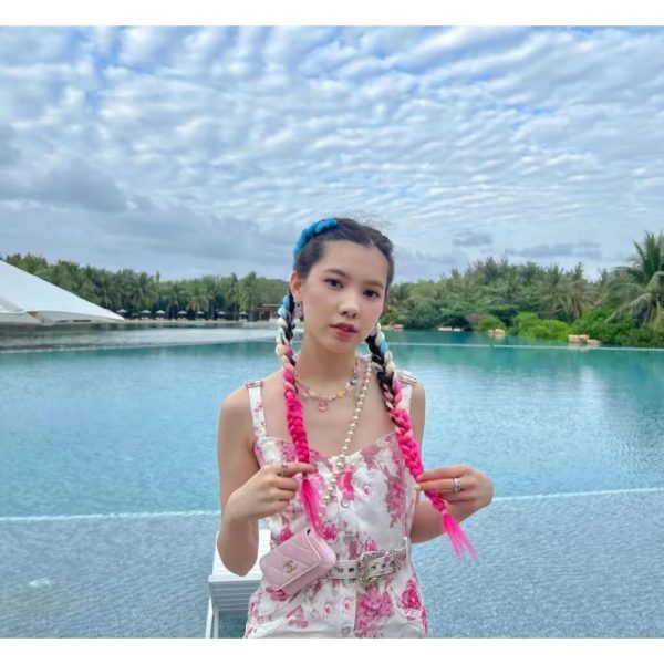Replica Chanel Lambskin Pink Belt Bag Ap2654 - Image 2