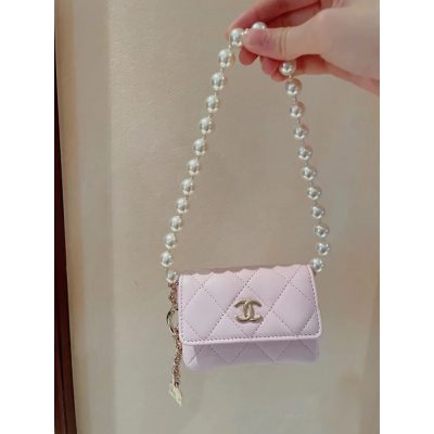 Replica Chanel Lambskin Pink Belt Bag Ap2654