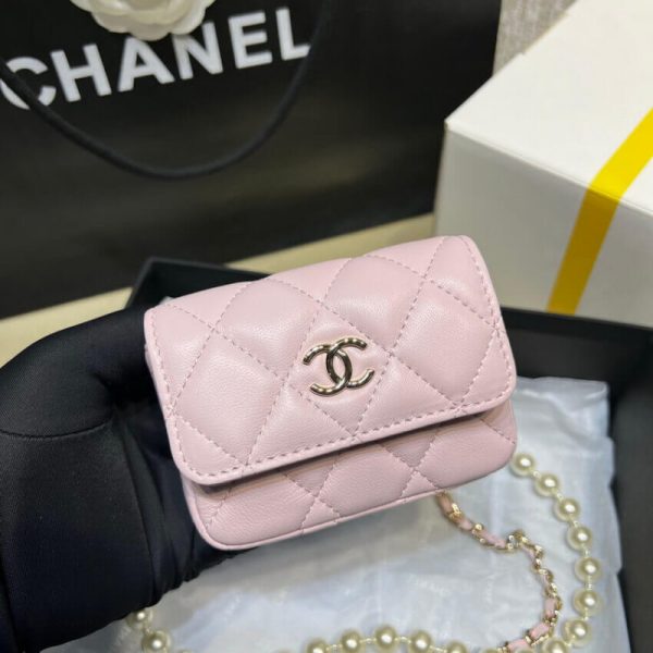 Replica Chanel Lambskin Pink Belt Bag Ap2654 - Image 7
