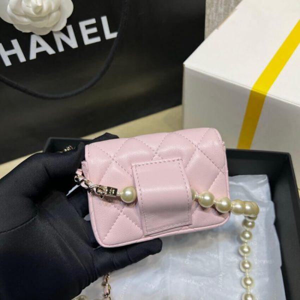 Replica Chanel Lambskin Pink Belt Bag Ap2654 - Image 8