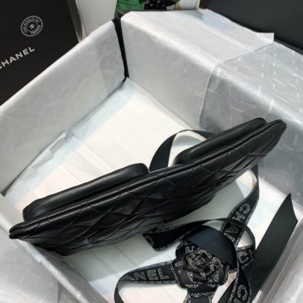 Replica Chanel Lambskin Case with Accessories - Black AP1054 - Image 8